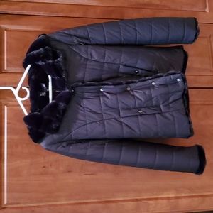 Carre Noir Black Reversible Faux Fur Jacket - Sm - NWT